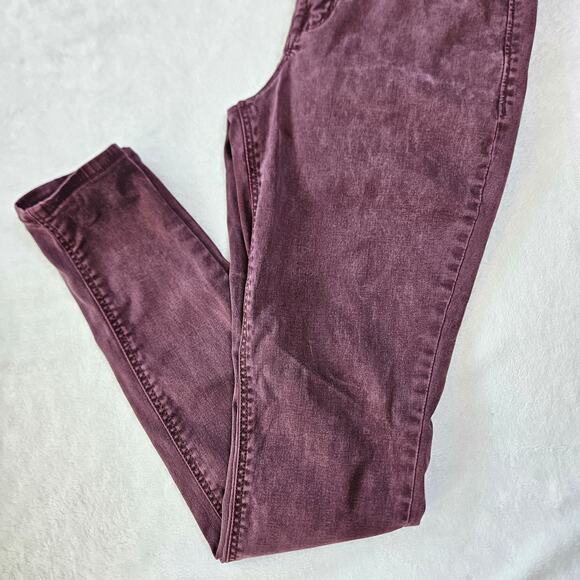 🦃 Old Navy Rockstar Super Skinny High Rise Jeans Womens 0 Dark Purple Stretch - Picture 8 of 12